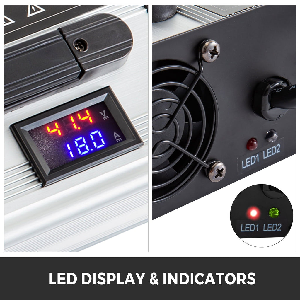 VEVOR 36V 18A Golf Cart Battery Charger Powerwise Plug with LED Indicator Lights 110V Club Car Charger for EzGo Ez- Go TXT Medalist D Style