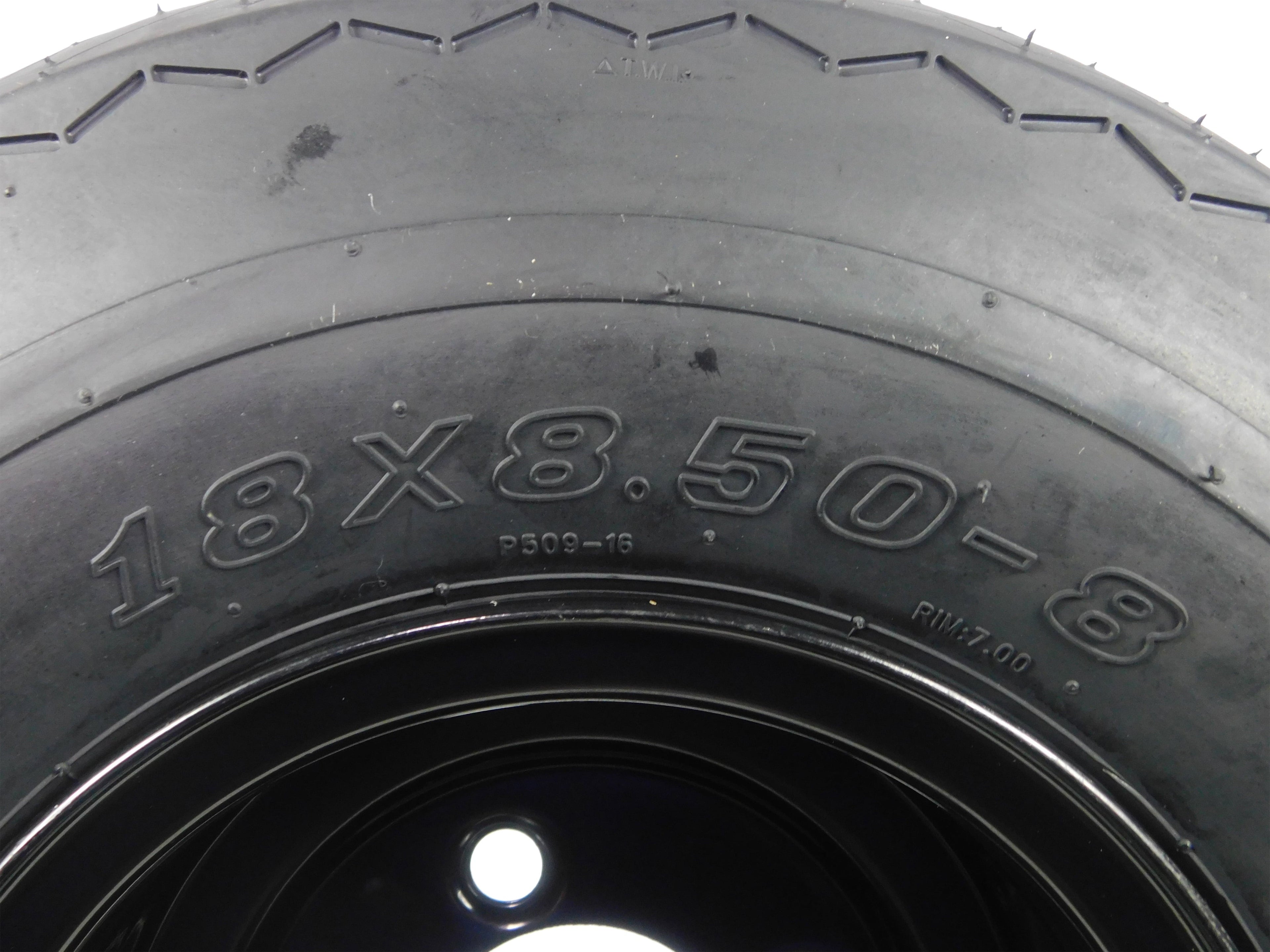 MASSFX 18x8.5-8 Golf Cart,Turf, Lawn & Garden Tires & Black 4/4 Wheel Assembled Kit 18x8.5x8