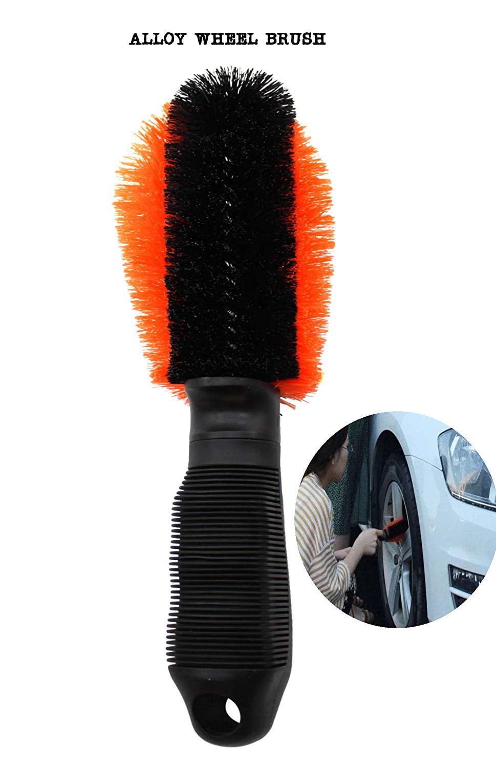 Scrubit Car Cleaning Tools Kit by Scrub it- squeegee Car Wash Brush, Wheel Brush, Microfiber Wash Mitt and Cloth - For Your Next Vehicle Wash and Wax with our 6 Pc Cleaning Accessories