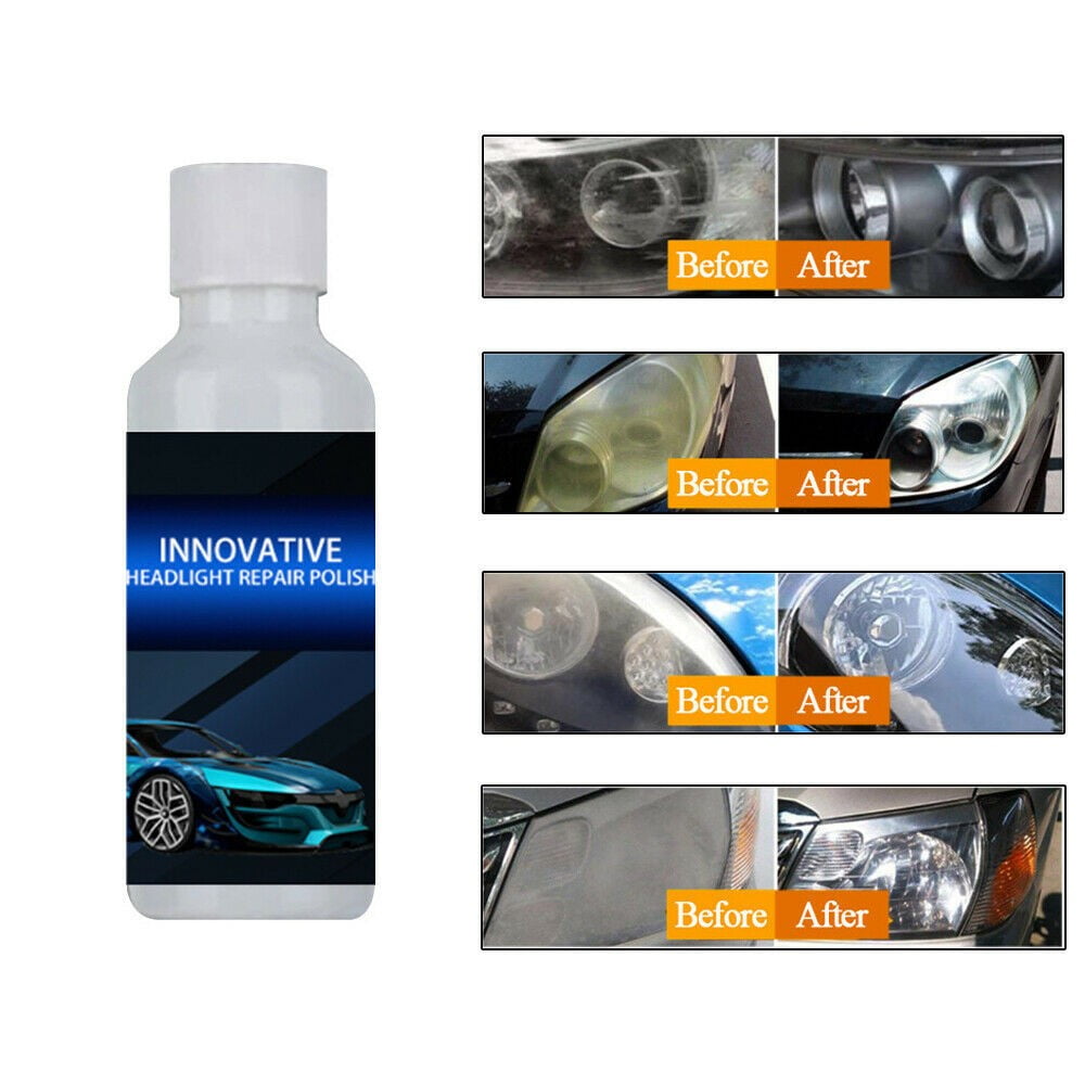 Car Headlight Cover Len Restorer Repair Liquid Polish Cleaner Accessories 20ml