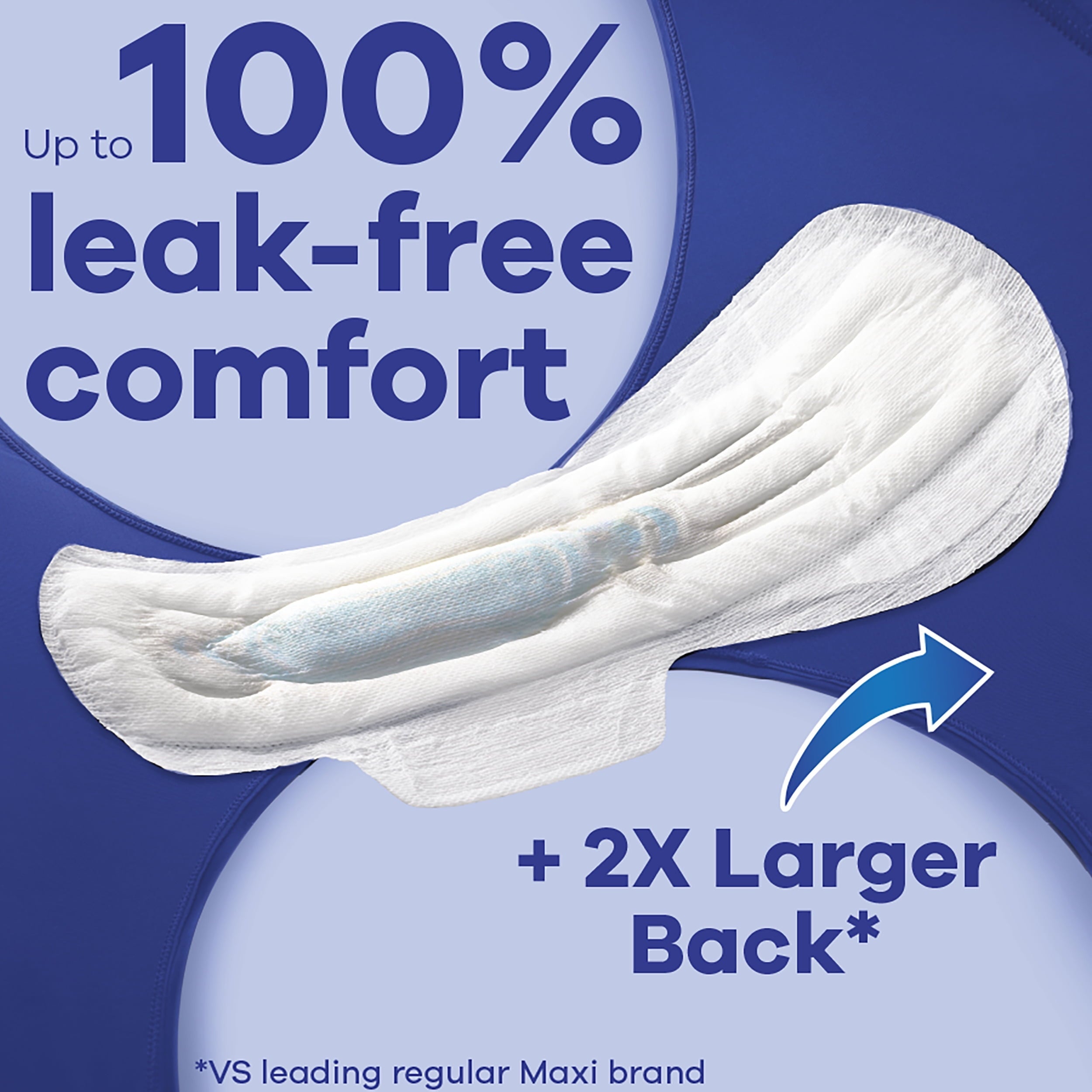 Always Maxi Pads Unscented with Wings, Overnight Absorbency, Size 5, 36 Ct