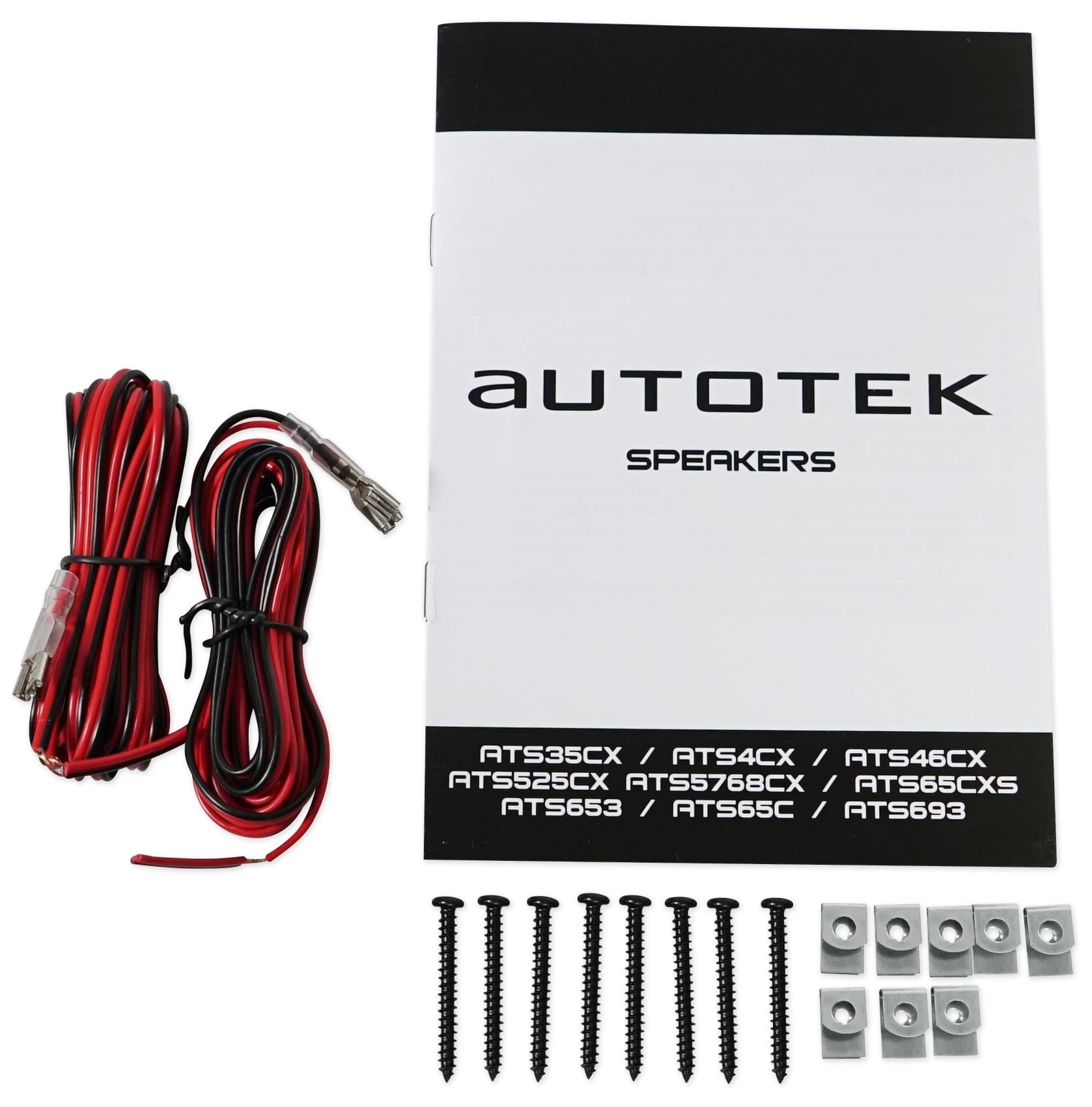 Pair AUTOTEK ATS65C 6.5" 600w Component Speakers+Pair ATS693 6x9" 800w Speakers