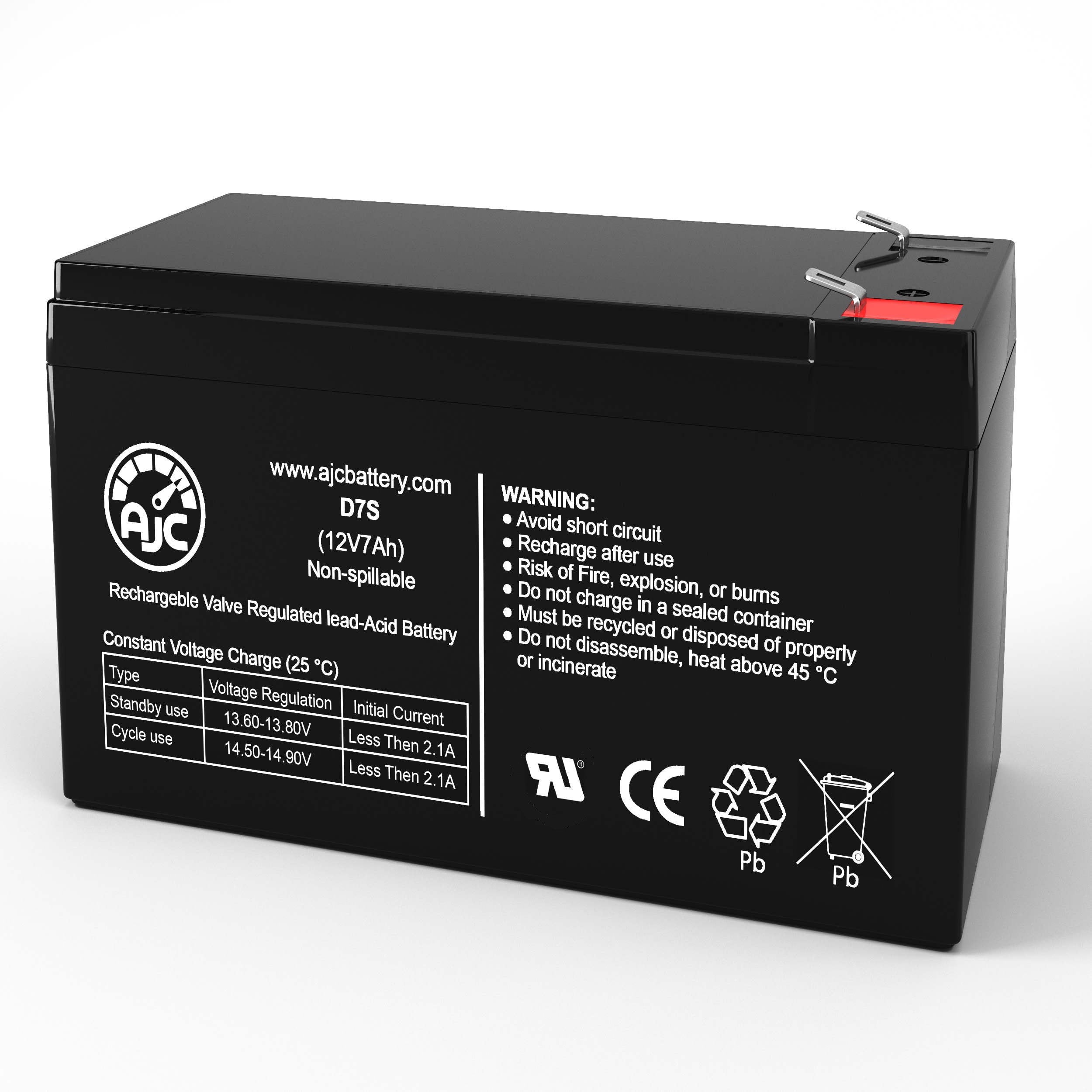 Duracell DURA12-7F2 12V 7Ah Sealed Lead Acid Battery - This Is an AJC Brand Replacement