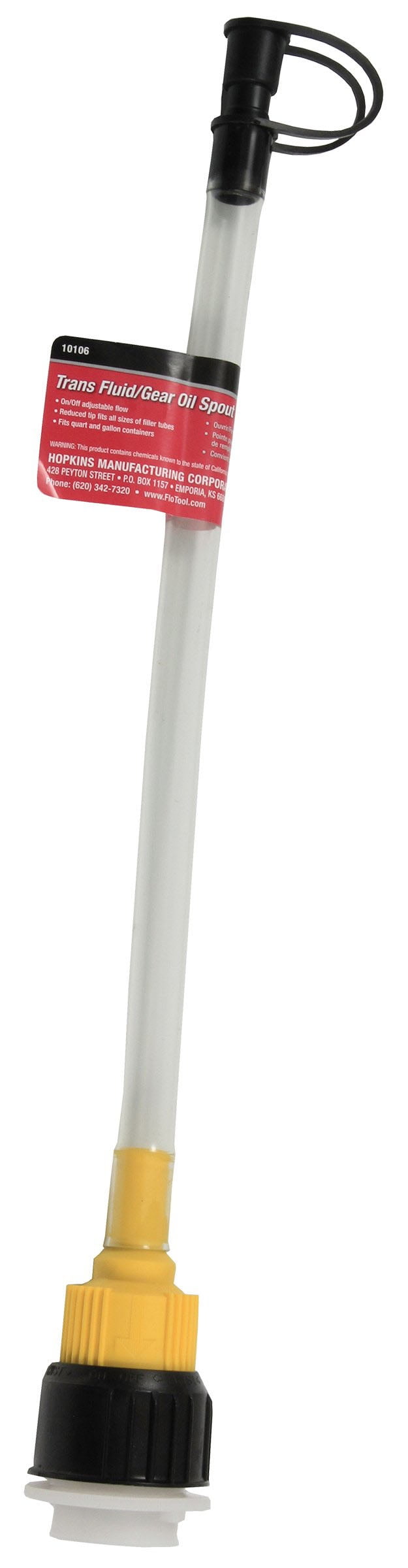 Hyper Tough Gear Oil Fluid Plastic Funnel Spout, 10106