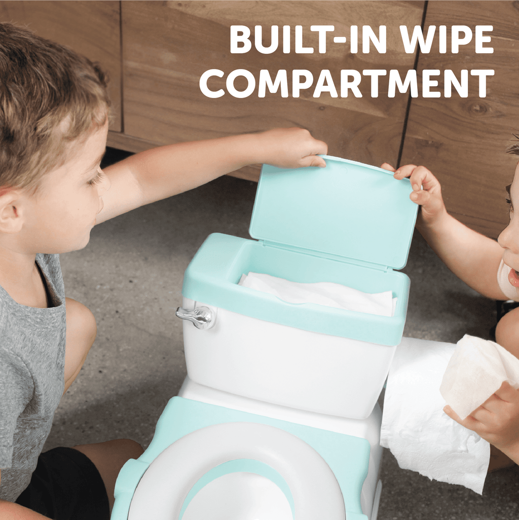 Real Feel Potty - Virtual Flushing & Cheering Sounds, Disposable Liners & Removable Seat for Independent Use - by Jool Baby