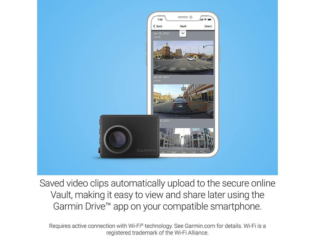 Garmin 47 1080p Dash Cam, Black #010-02505-00