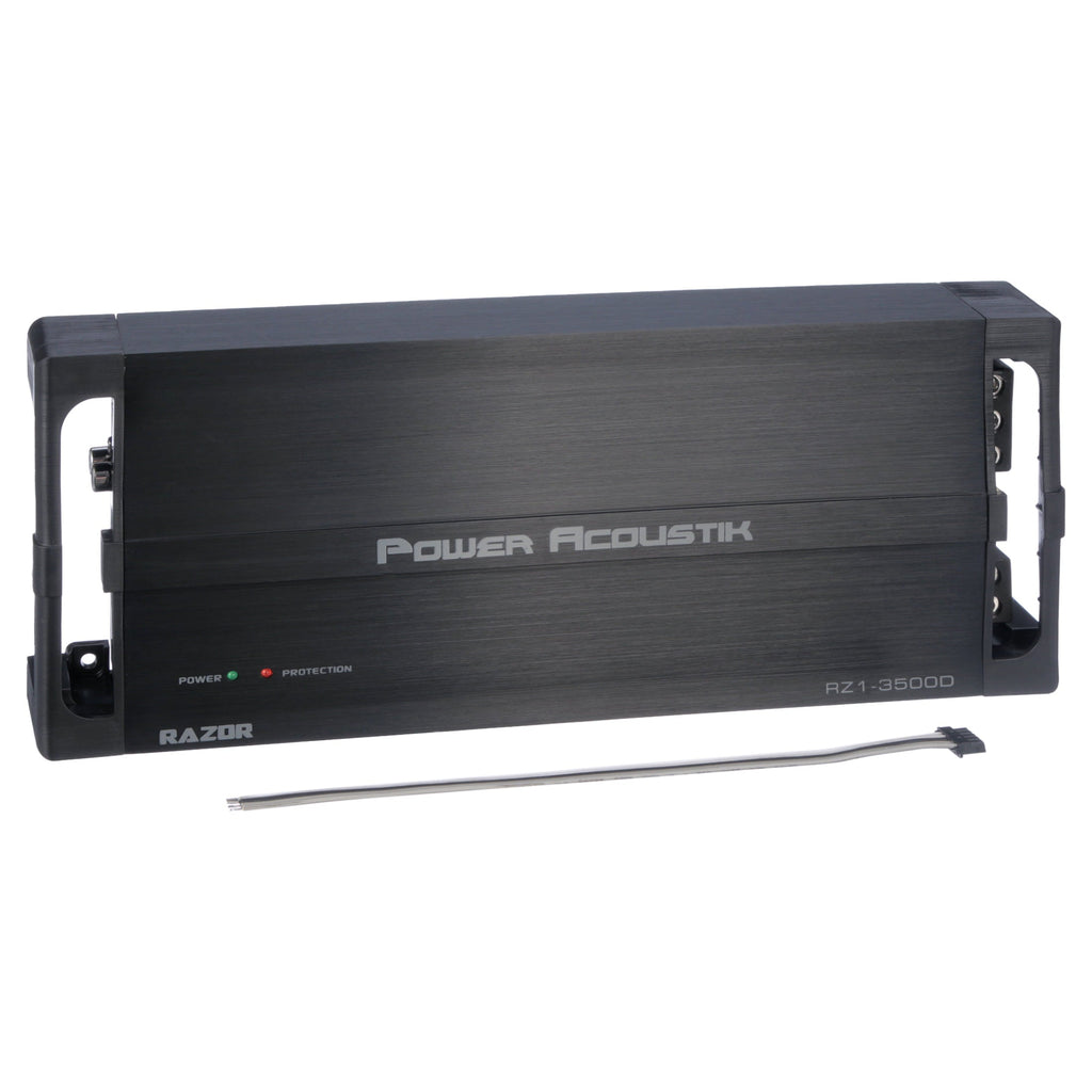 Power Acoustik Razor RZ1-3500D Car Amplifier, 3500 W PMPO, 1 Channel, Class D