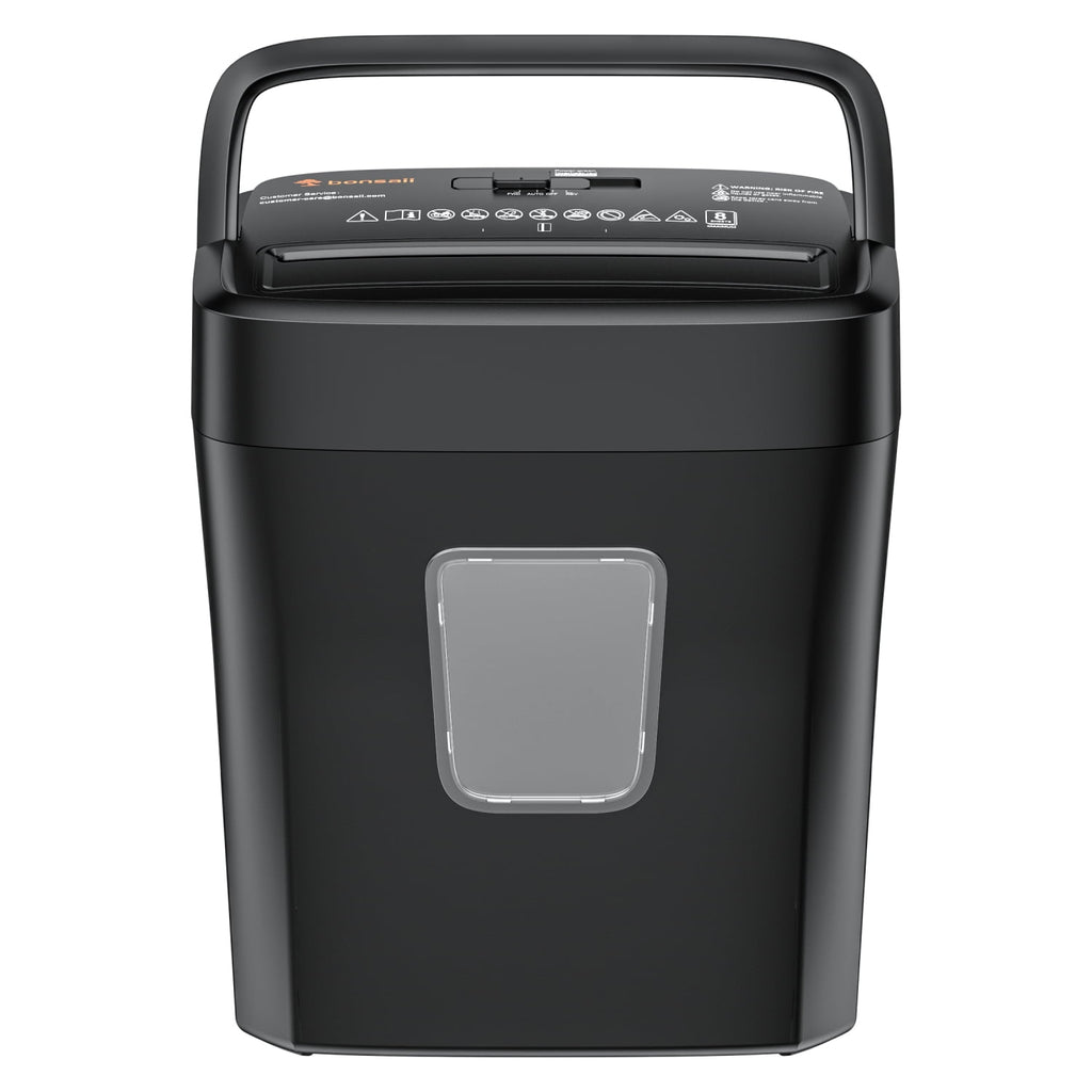 8-Sheet Cross Cut Paper Shredder for Home Office Use