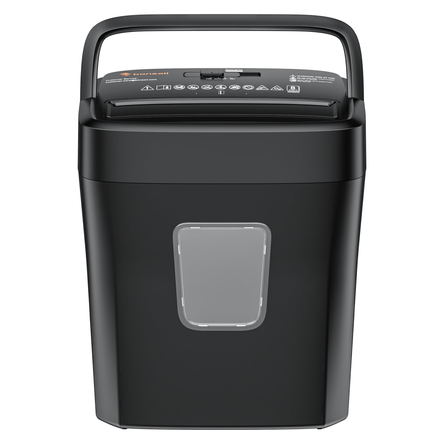 8-Sheet Cross Cut Paper Shredder for Home Office Use