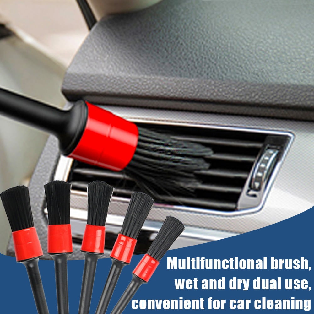 HOTBEST 13pcs Detailing Brush Set, Brush Car Detailing Kit, Car Brush Detailing Brush Set Dirt Dust Clean Brushes For Car Interior Exterior Leather Air ents Cleaning