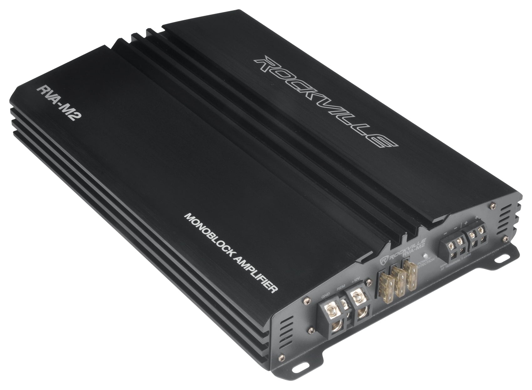 Rockville RVA-M2 2500w Mono 1 Ohm Car Amplifier+Bass Remote+Amp Wire Kit