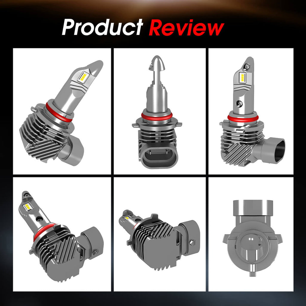 Lasfit 9006 LED Headlight Bulbs HB4 Low Beam Fanless LED Car Bulbs 40W 4000LM 6000K | 2 Bulbs