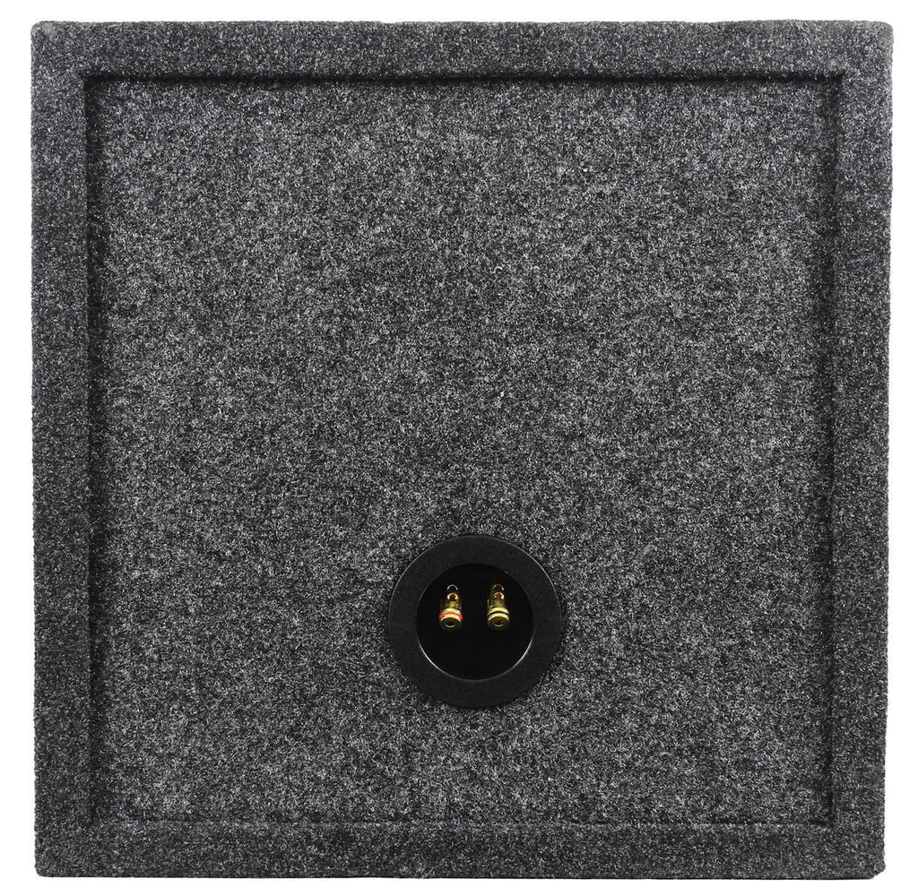 (2) Power Acoustik CBW-124 12" 1500 Watt Car Subwoofers+Sealed Sub Box Enclosure
