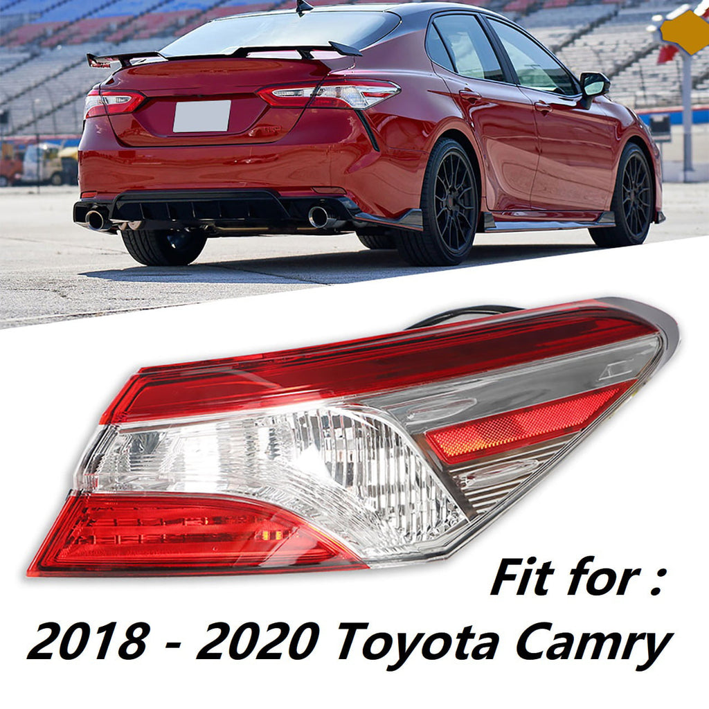 Rear Tail Light Lamp Housing Assembly Fit for 2018 2019 2020 Toyota Camry, Rear Right (Passenger Side)