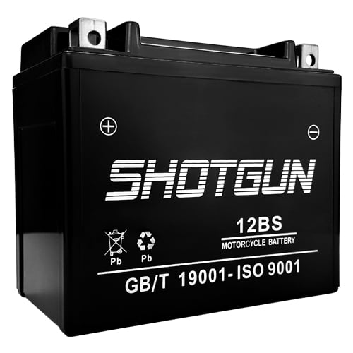 Shotgun 12V 10Ah ETX12 Sealed AGM Battery for Arctic Cat, BRP, E-Ton ATVs
