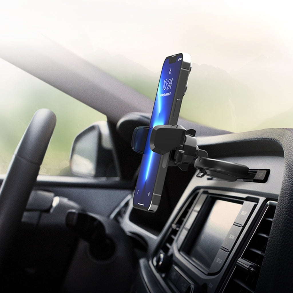 iOttie Easy One Touch Mini CD Slot Mount and Phone Holder, Black, Plastic