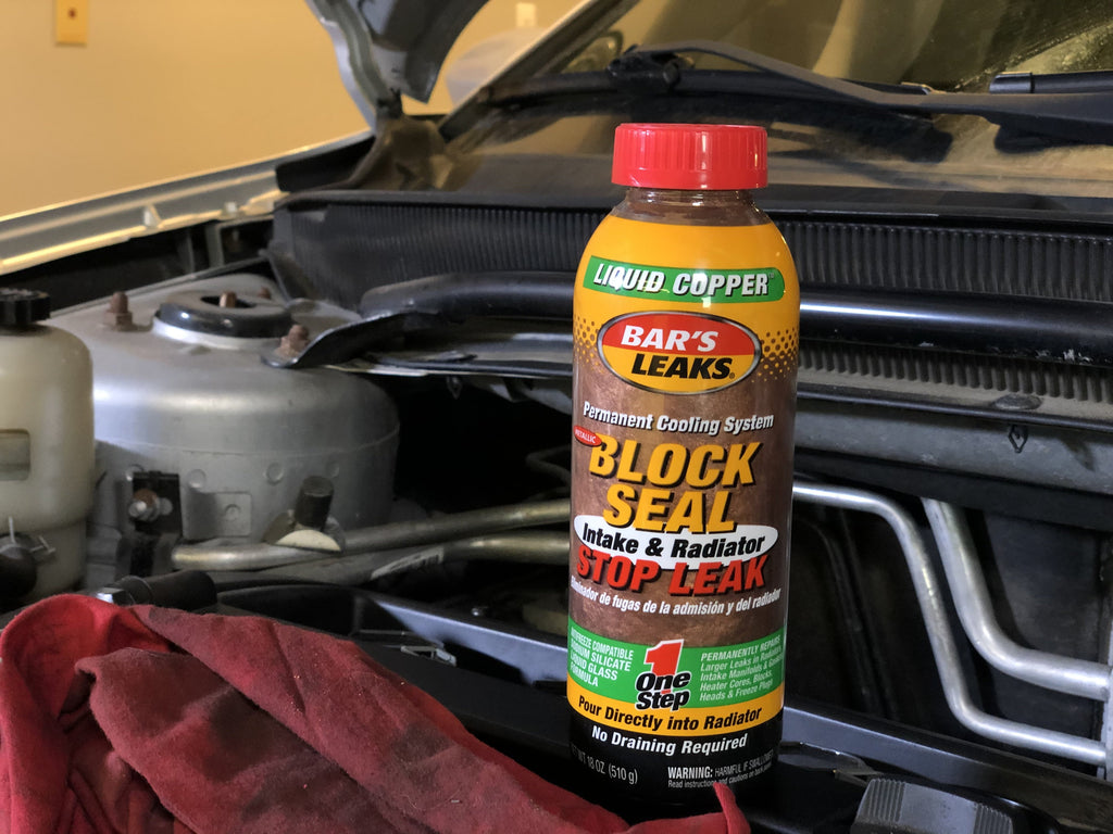 Bar's Leaks Block Seal Liquid Copper Intake & Radiator Stop Leak, 18 oz