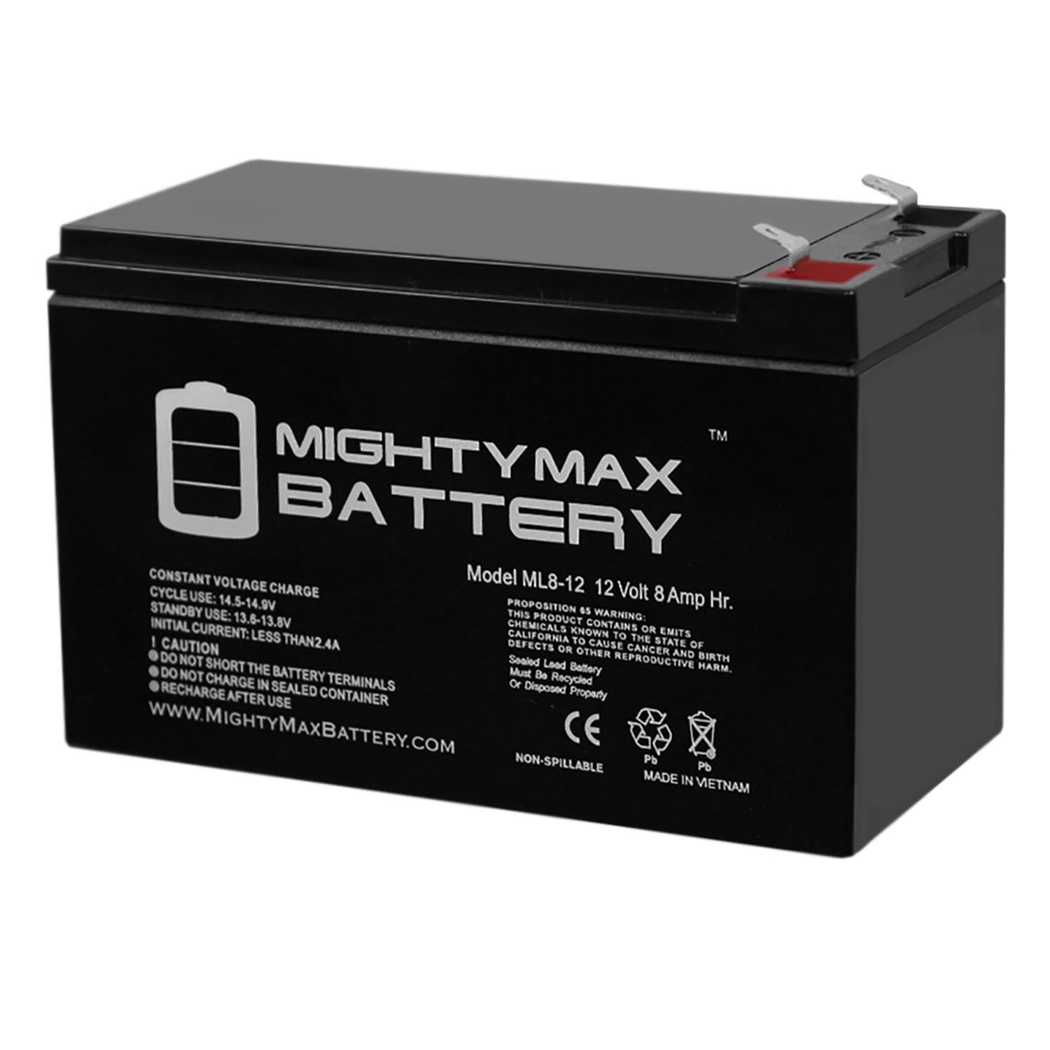 12V 8AH SLA Replacement Battery for GT12080-HG; for FiOS and UPS