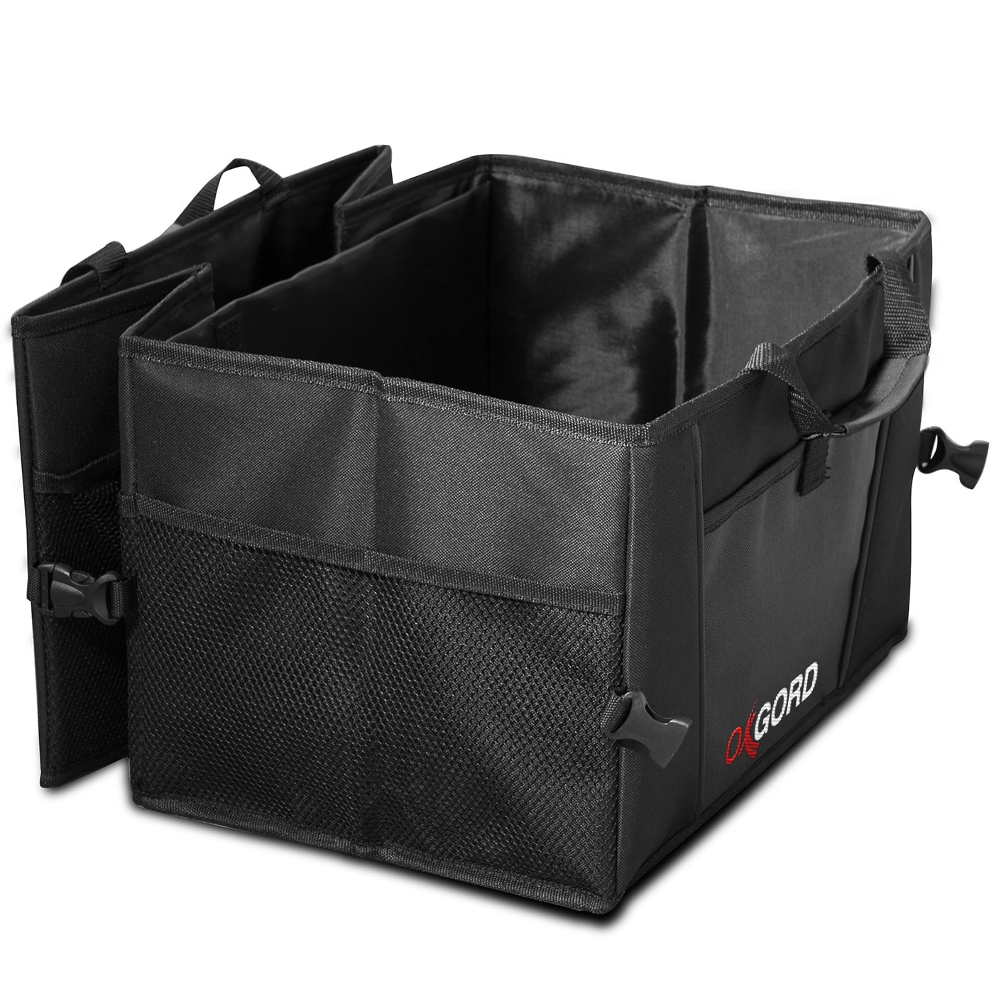 OxGord Auto Trunk Storage Organizer Bin with Pockets (10" Height, 15" Widht, Depth 21")