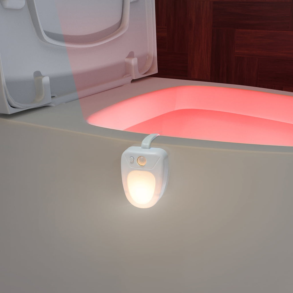 Auto Drive Motion Sensor LED Color Changing Toilet Night Light 1 Pack