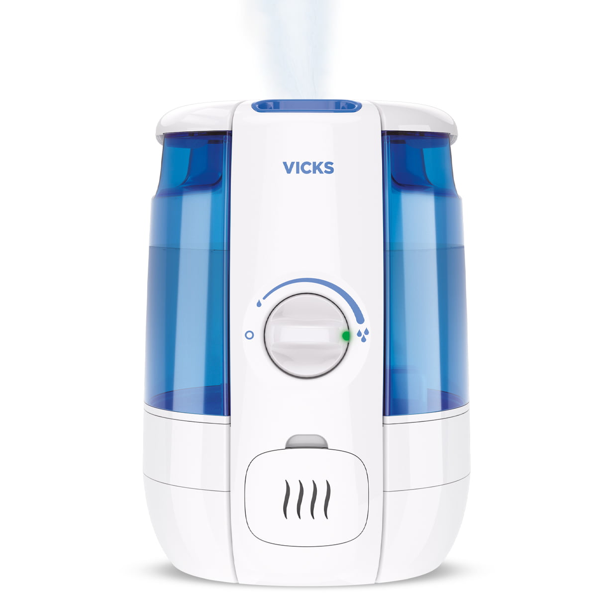 Vicks 1.2 Gallon Cool Relief Filter Free Ultrasonic Humidifier, VUL600, 400 sq. ft