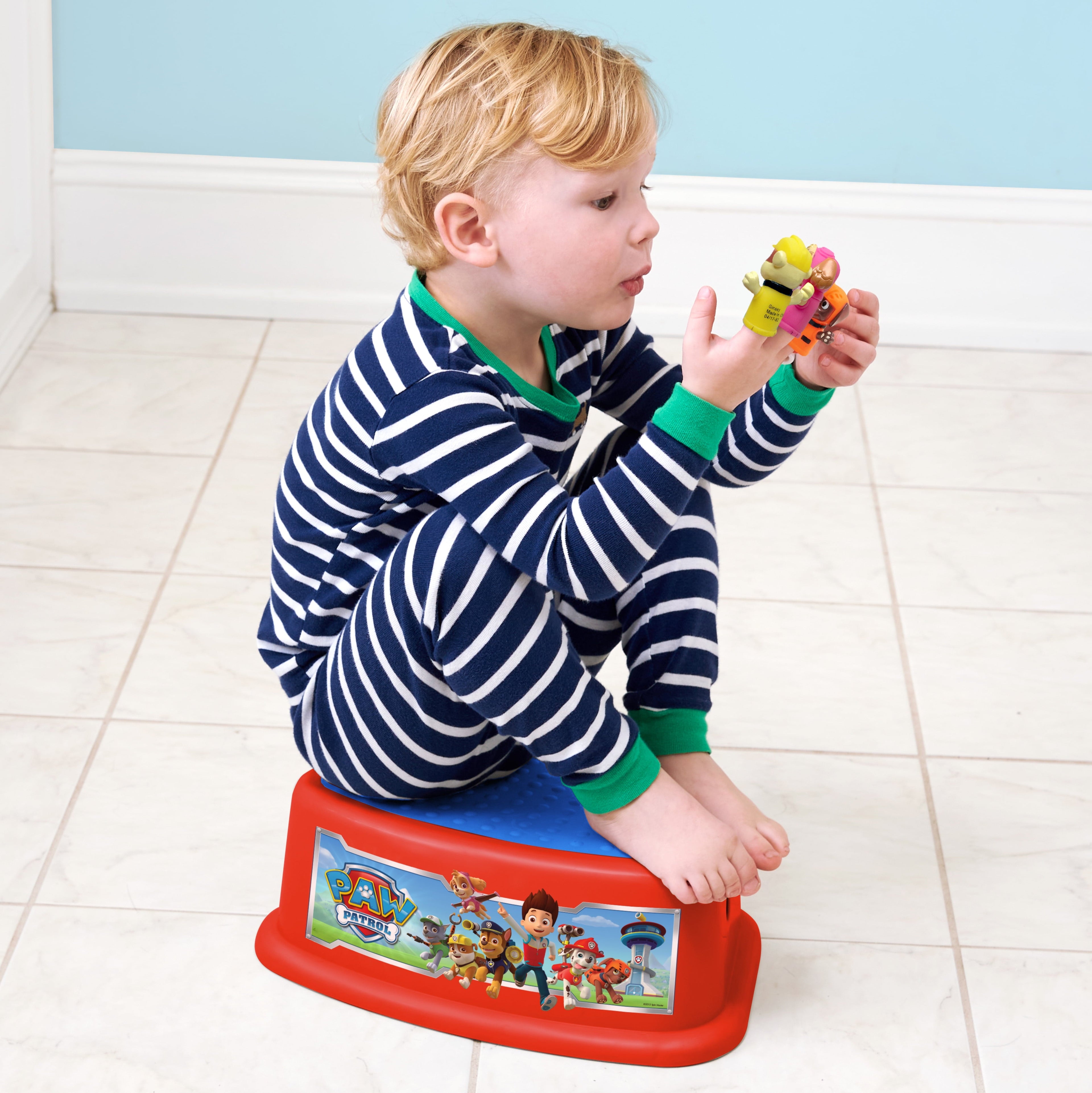 Nickelodeon PAW Patrol Non - Slip Step Stool, Single Step Plastic Stool