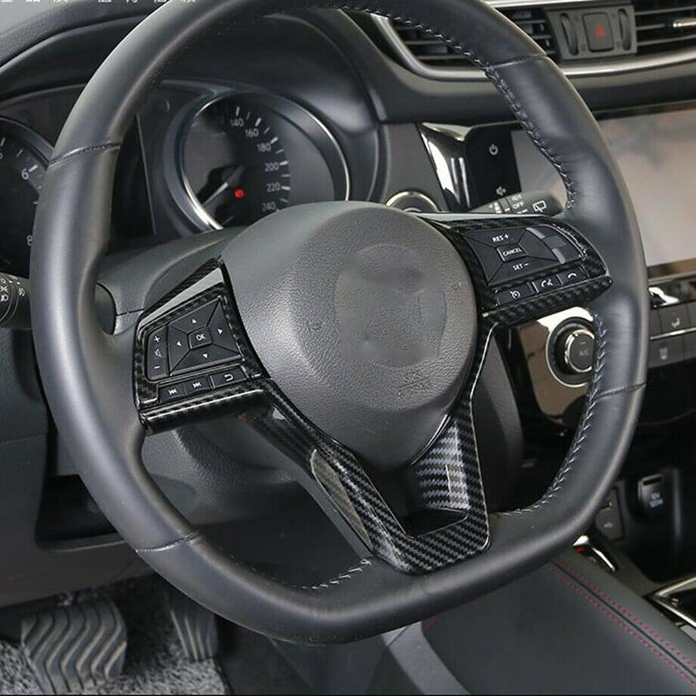3pcs Carbon fiber Look Steering Wheel Trim For Nissan Sentra 2020 2021