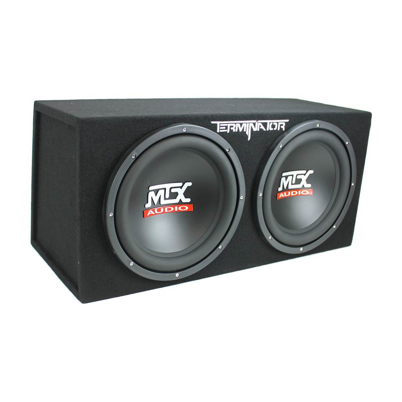 1500W Mono Amplifier, 12" 1200W Sub Box (2 Pack) & Soundstorm 8-Gauge Wire Kit