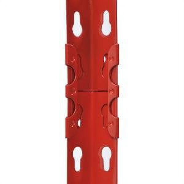 Muscle Rack Red 60"W x 24"D x 72"H 5-Shelf Steel Shelf Unit