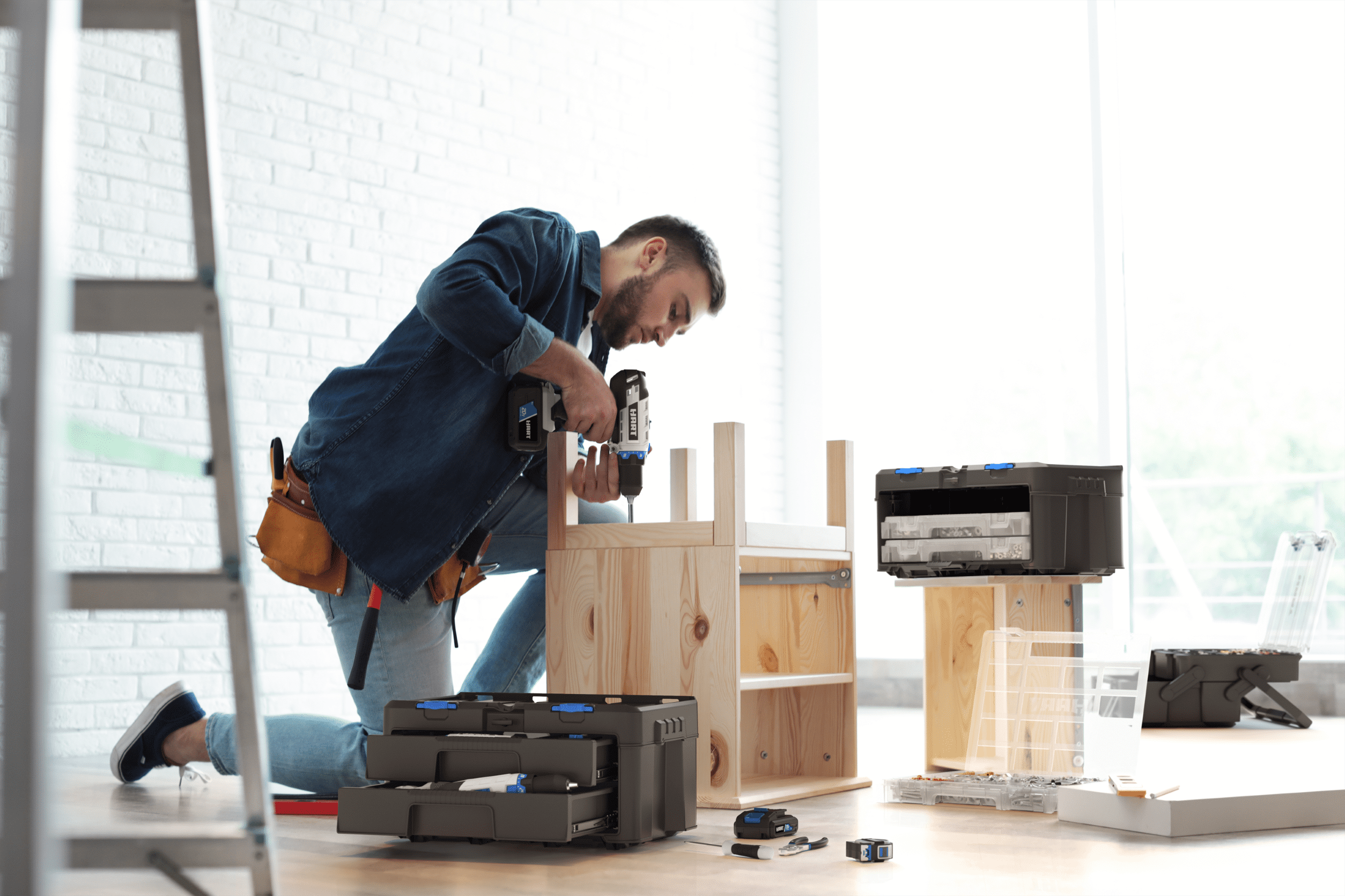 Hart Stack System Two Drawer Tool Box, Fits Hart's Modular Storage System