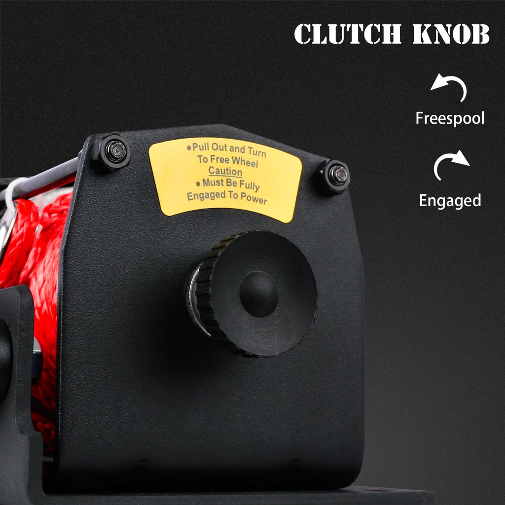 X-BULL 12V 3000LBS Electric Winch Synthetic Rope Electric Winch for Towing ATV/UTV Off Road