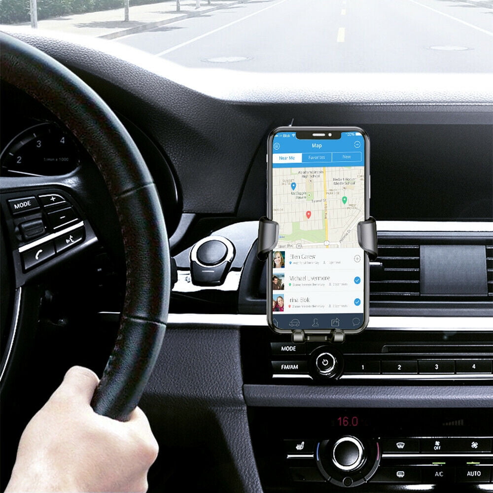 2 Pack Universal Auto-Clamping Gravity Air Vent Car Mount Holder Cradle for Cell Phone Smartphone