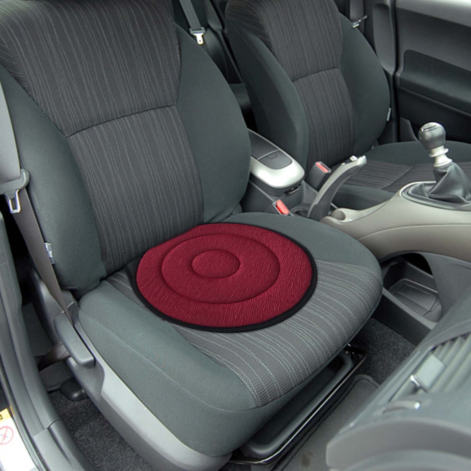 SRstrat 360° Rotating Seat Cushion Degree Swivel Seat Cushion,Car Seat Rotating Revolving Cushion Memory Swivel Foam Mobility Aid Seat Chair Assist for Elderly, Swivel Seat Cushion for Car