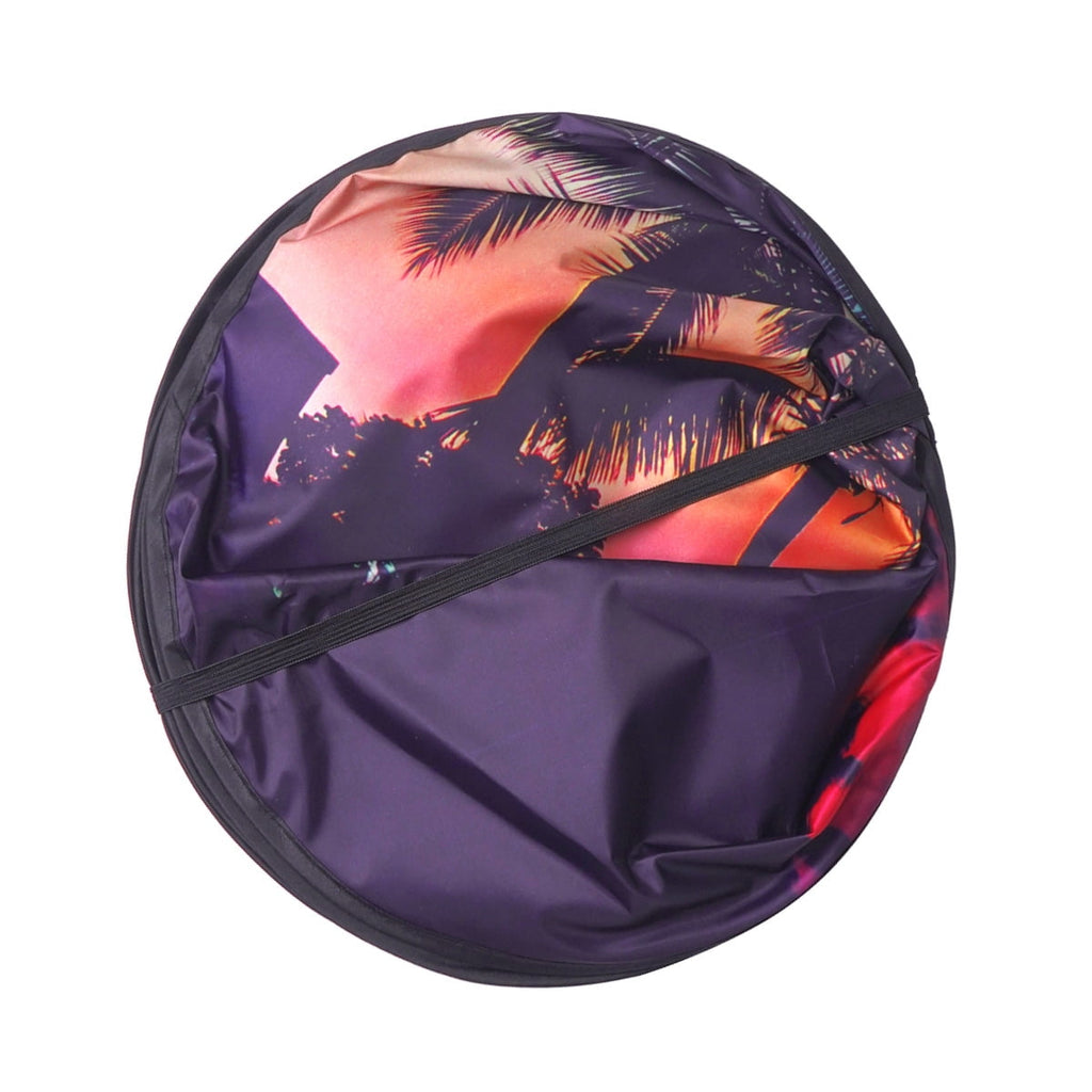 Auto Drive 2 Count Palm Tree Sunset Universal Twist Sun Shade Product Size 28.5'' x 31.5''