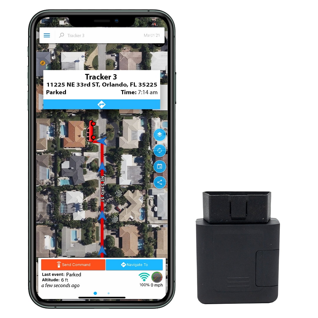 Car Easy Plug-in to OBD Port GPS Tracker with Extension Cable