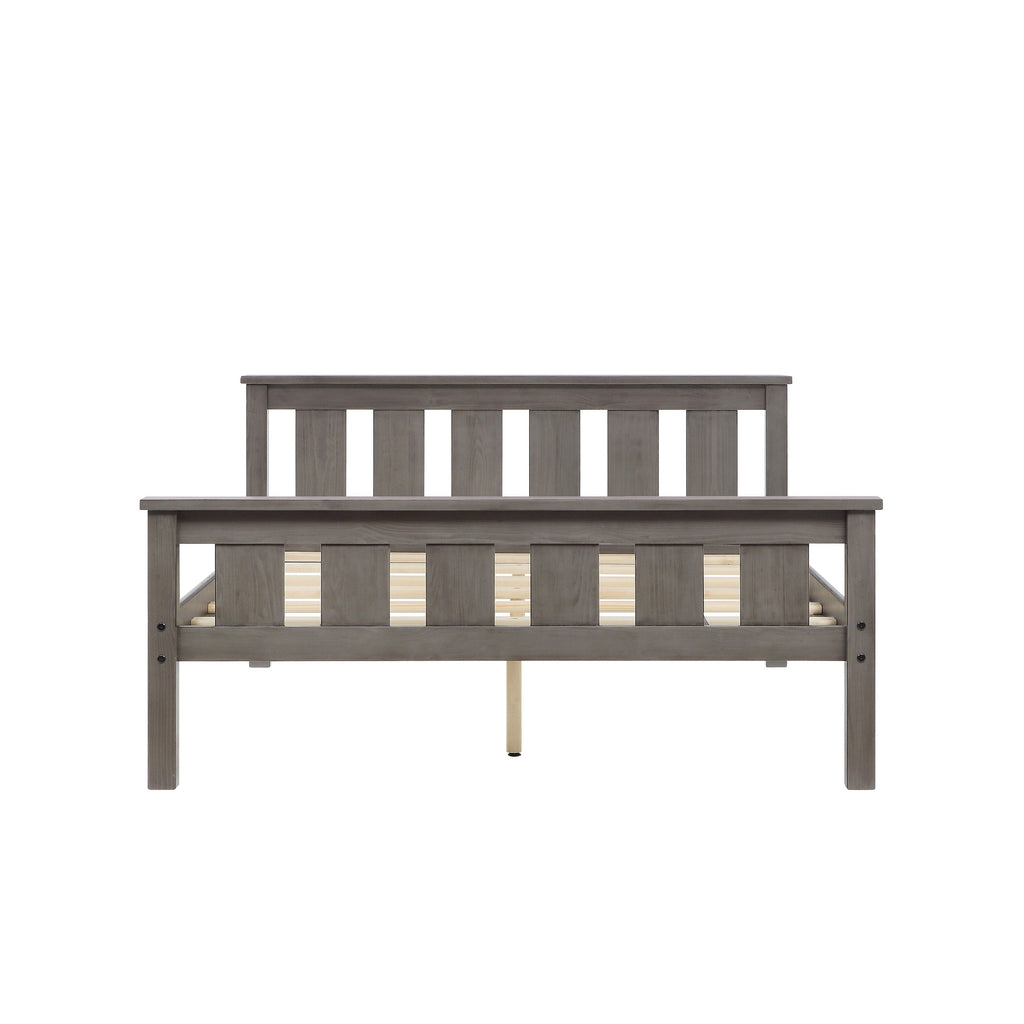 Better Homes & Gardens Kane Wooden Platform Bed, Full Size, Gray