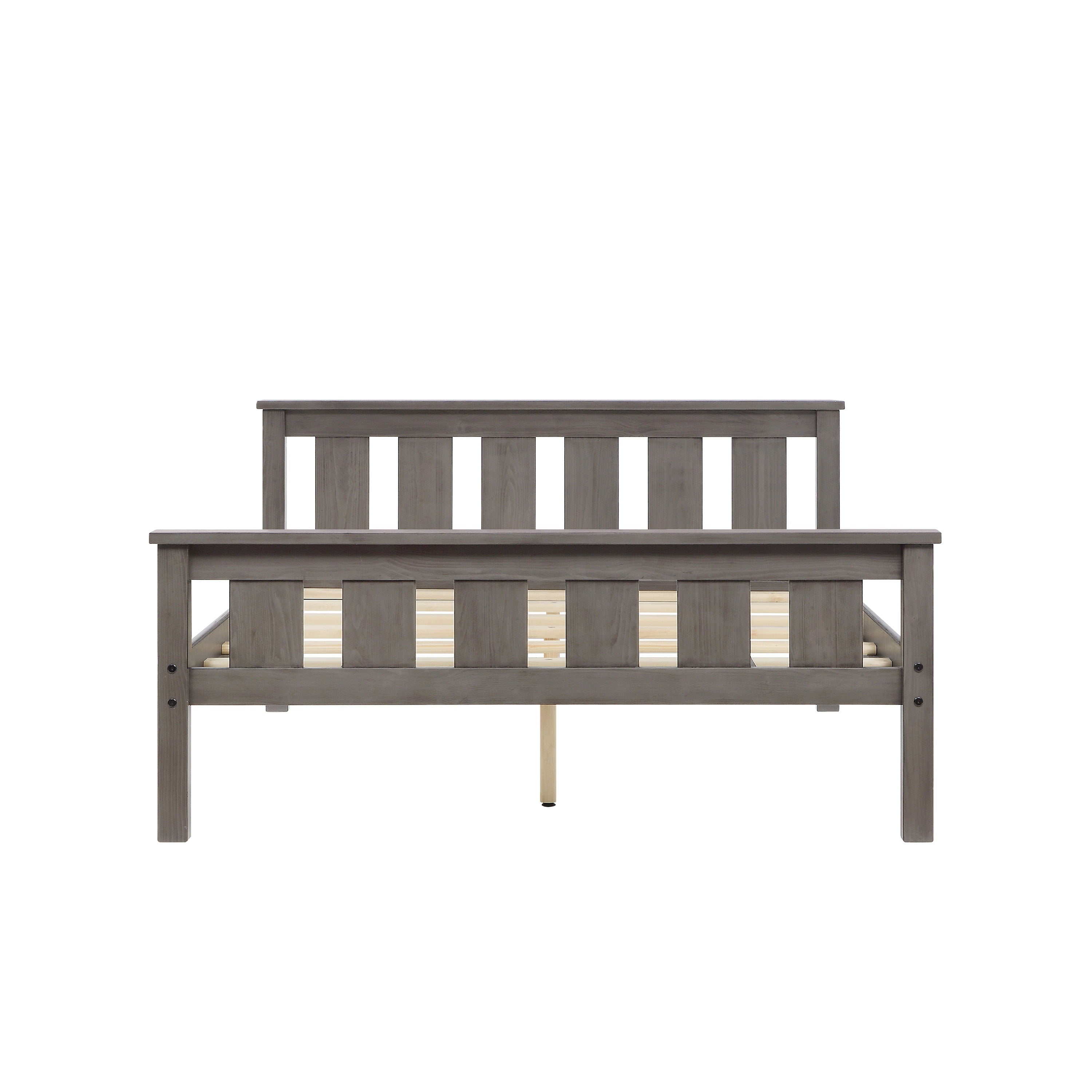 Better Homes & Gardens Kane Wooden Platform Bed, Full Size, Gray