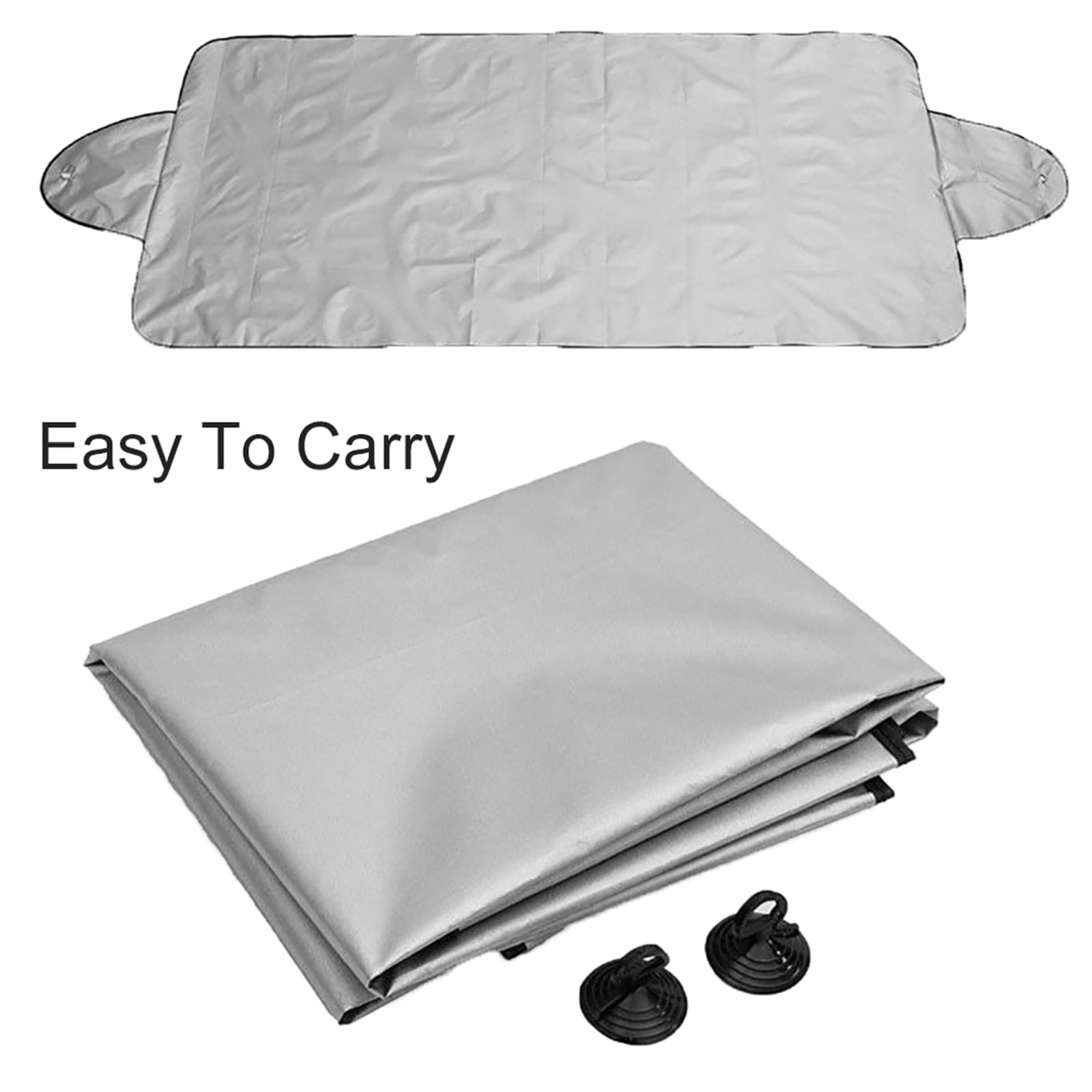 Opolski Car Windshield Snow Cover Sunshade Cover Wear-resistant Waterproof UV-Protection Heat Protection Car Front Windshield Snow Cover for Winter Outdoor