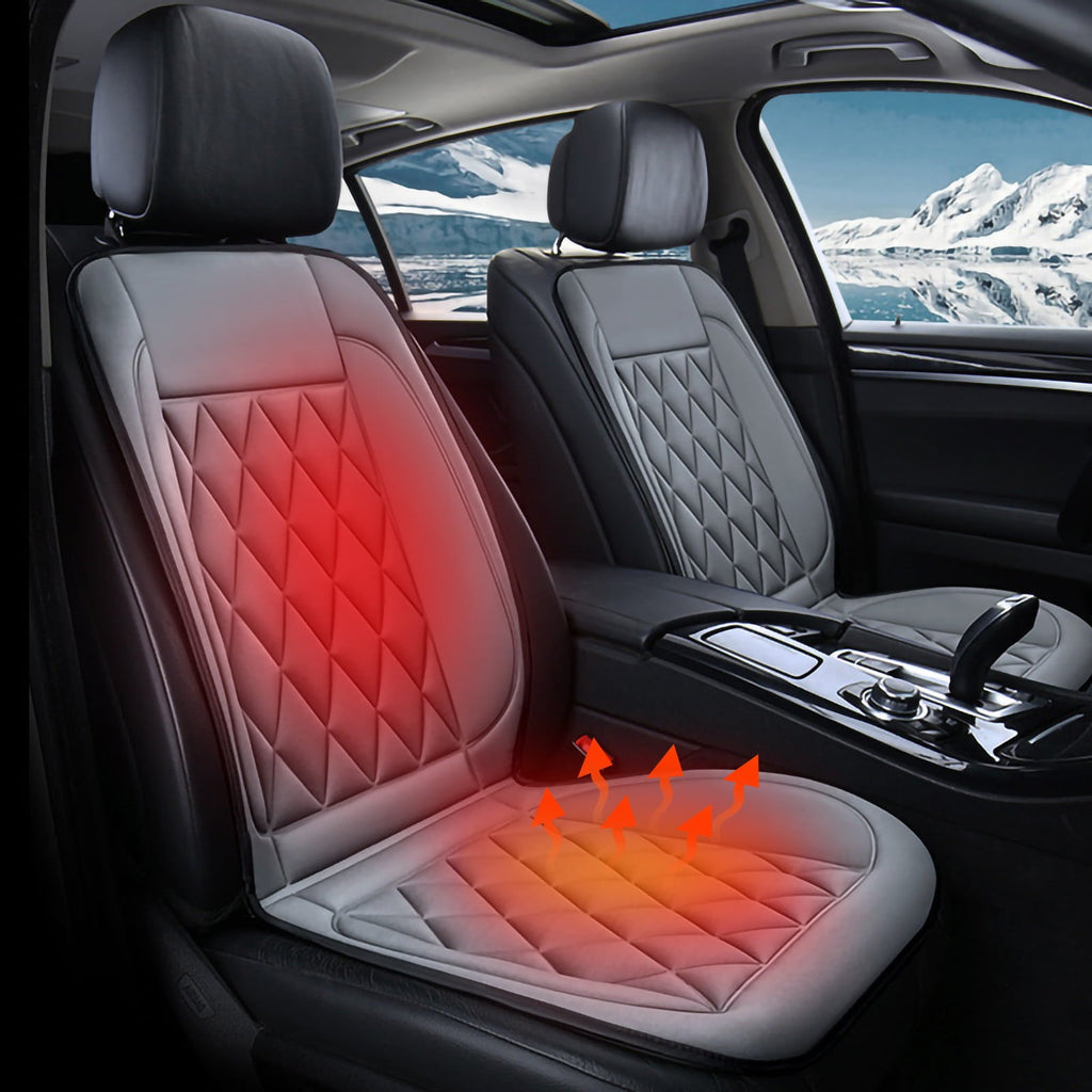 EQWLJWE Car Heating Seat Cushion Chair Cushion Auto Seat Cushion for Full Back and Seat, Comfort Seat Car Cushion Front Chair Pad, Seat Cushion for Car Seat Clearance