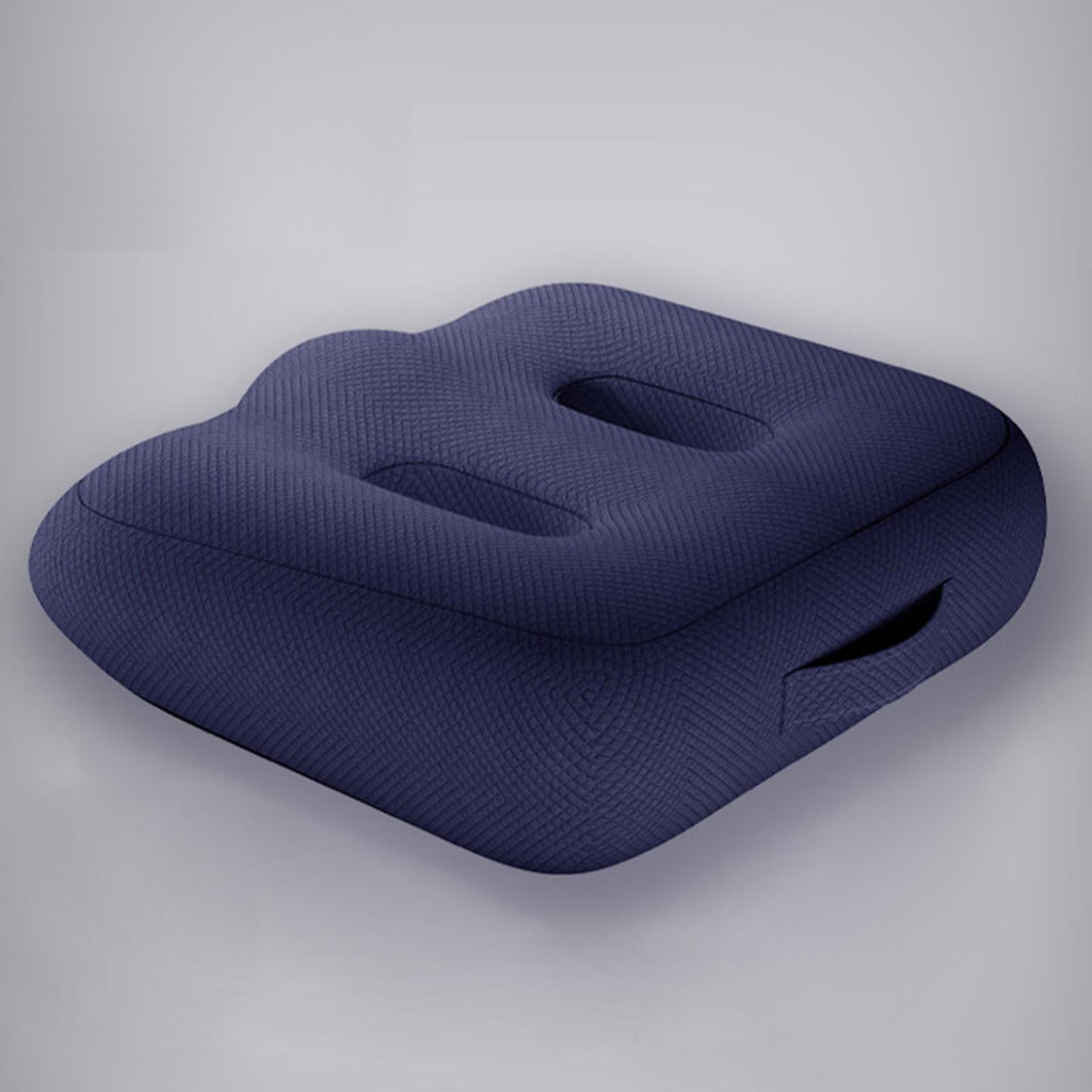 Adult Car booster Cushion, for Short Drivers People Office Chair Portable Comfortable Thickened Breathable Driving Auto Seat Pad ,Blue Style B