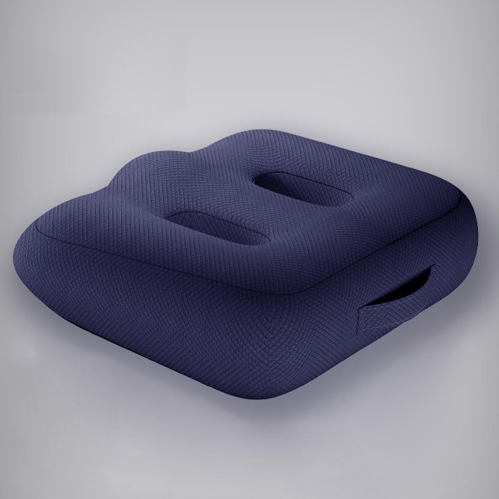 Adult Car booster Cushion, for Short Drivers People Office Chair Portable Comfortable Thickened Breathable Driving Auto Seat Pad ,Blue Style B