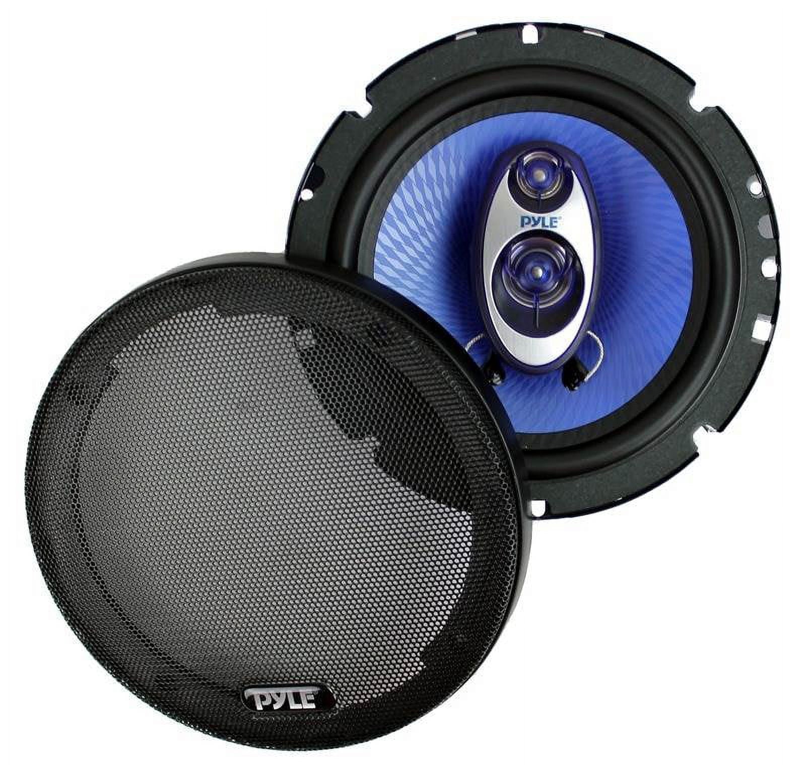 Pyle PL63BL 6.5" 360 Watts 3-Way Car Audio Coaxial Speakers PAIR Blue