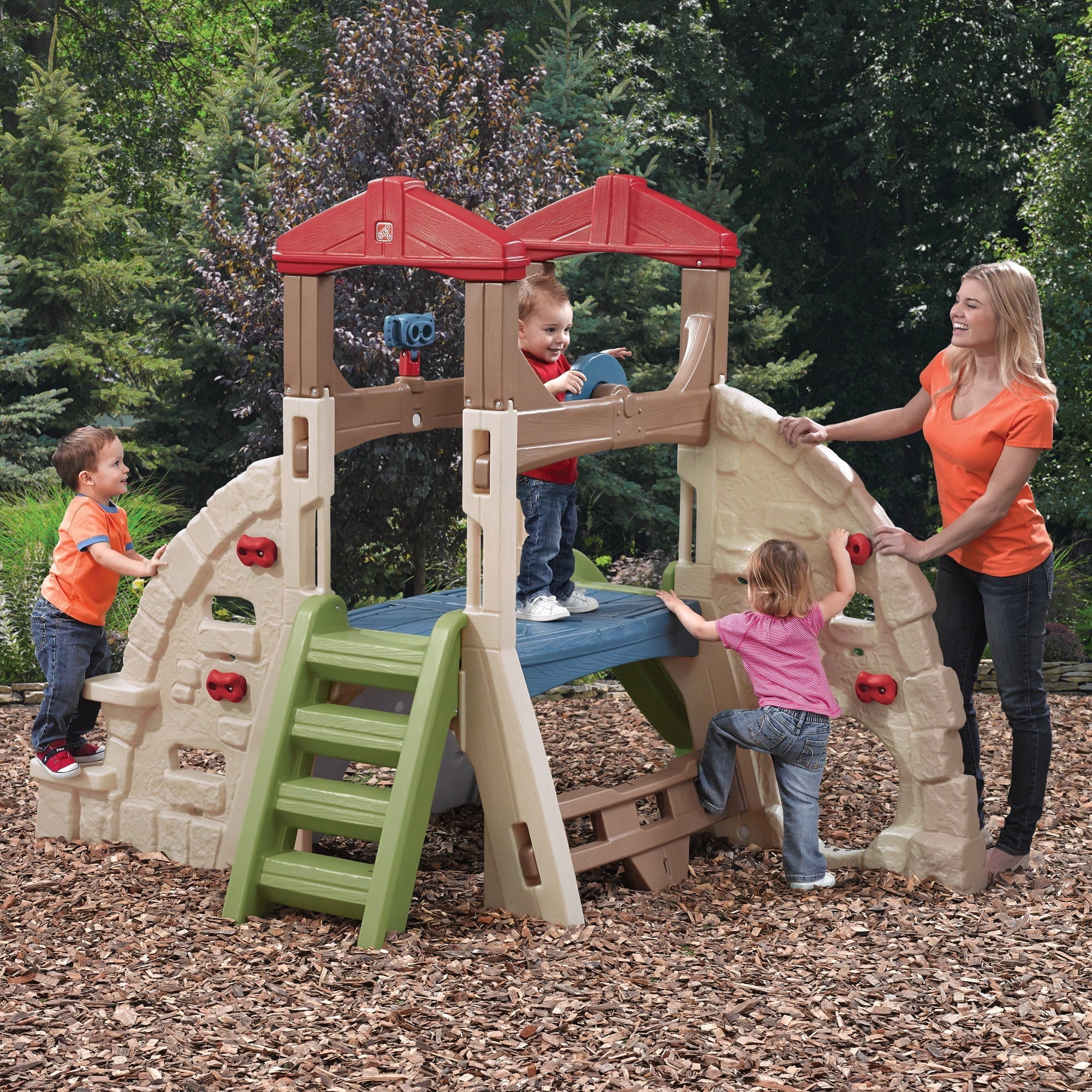 Step2 Alpine Ridge Kid Climber and Slide Outdoor Toddler Playground