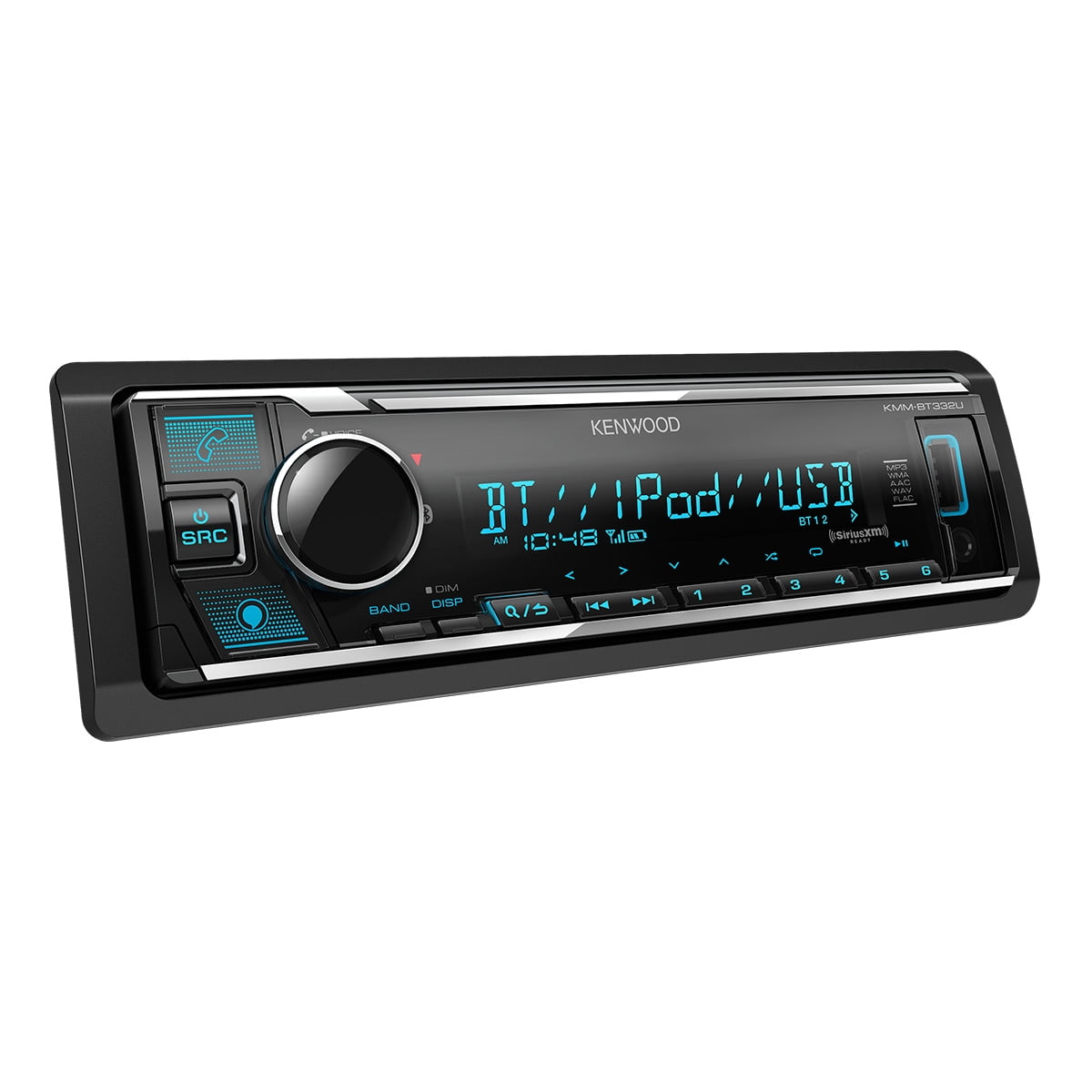 Kenwood KMM-BT332U Digital Media Receiver with Bluetooth &  Voice Control Built-In