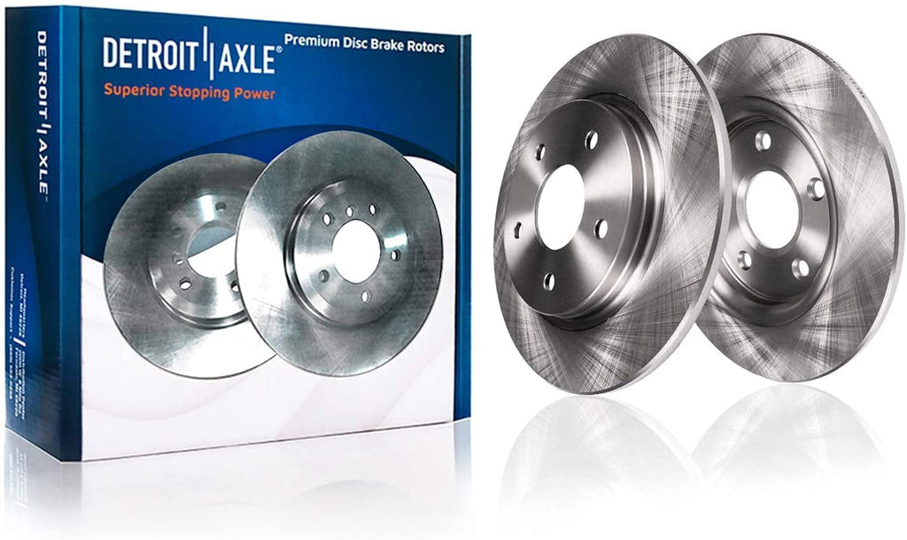 Detroit Axle - Rear Disc Rotors Brake Pads Right Caliper Replacement for Chevrolet Malibu Cobalt HHR Pontiac G5 G6 Pursuit Saturn Aura ion Fits select: 2011-2012 CHEVROLET MALIBU 2LT