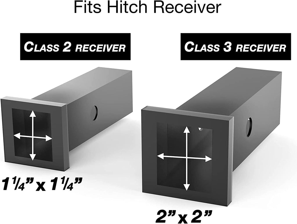 Oxgord Automotive  trailer Hitch Tightener Anti-Rattle Stabilizer Single U-Bolt for 1.25" to 3.75" Hitches