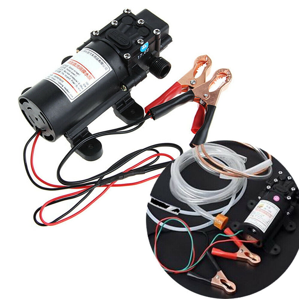 SHZICMY 12V Motor Oil Gasoline Fuel Fluid Extractor Electric Transfer Change Pump 5L/min
