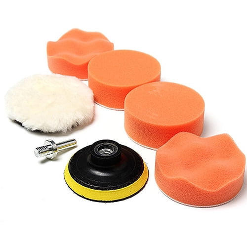 AOKID Polishing Kit,7 Pcs Polishing Waxing Buffer Pad Sponge Set Kit For Vehicle Car Polish Tool