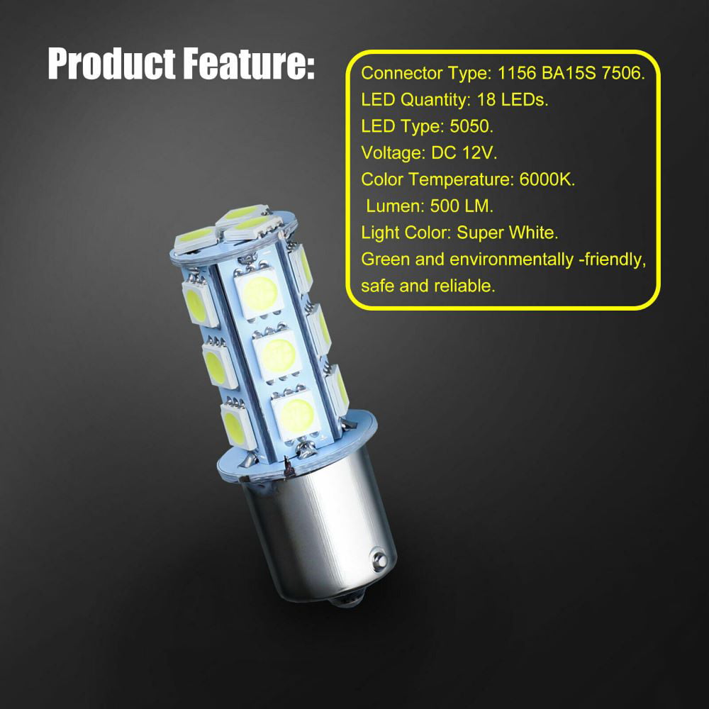 20 Pcs RV Interior LED Light Bulbs, EEEkit BA15S 1156 Bright 7506 1141 1003 13-SMD-5050 6000K, Pure White Replacement Lamps,for Car Rear Turn Signal Lights Interior RV Camper 12V