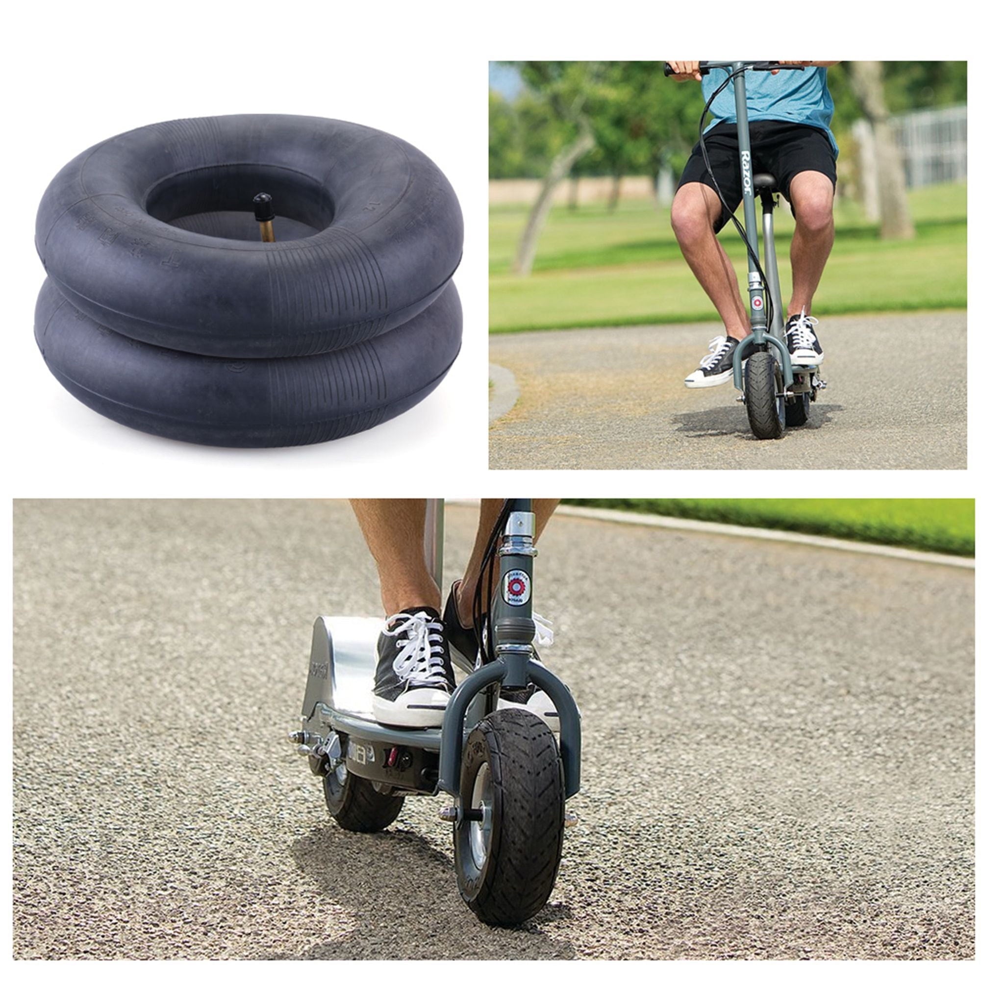 LotFancy 2Pcs 2.80/2.50-4 Inner Tube for Lawn Mowers Scooters